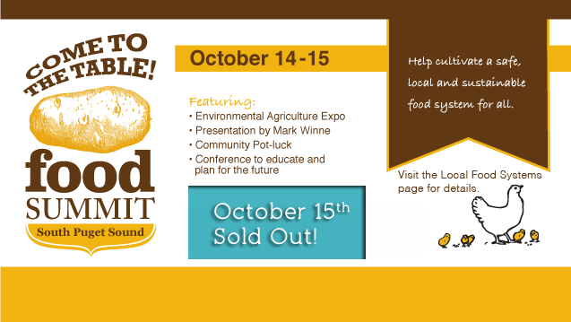 Food Summit October 15 Sold Out